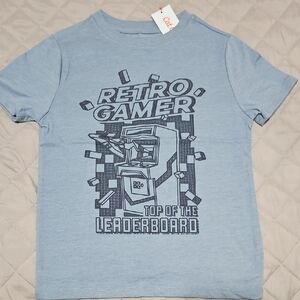 Cat & Jack Retro Gamer Tee - Light Blue
